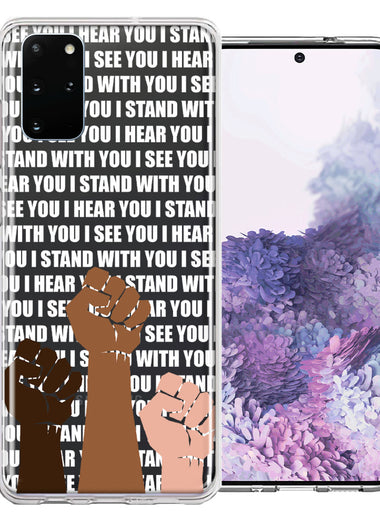 Samsung Galaxy S20 BLM Equality Stand With You Double Layer Phone Case Cover