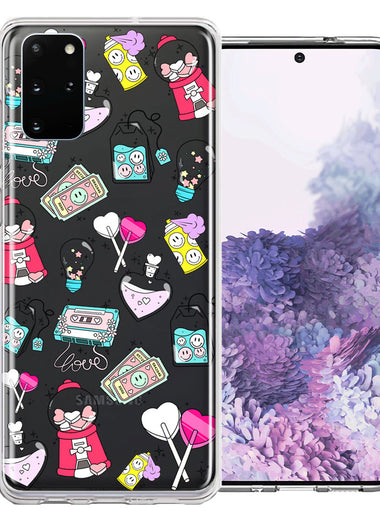 Samsung Galaxy S20 Valentine's Day Candy Feels like Love Hearts Double Layer Phone Case Cover