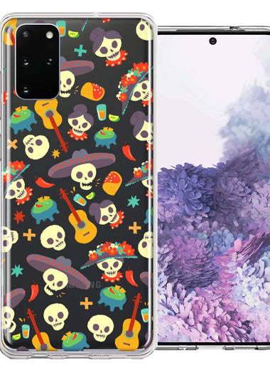 Samsung Galaxy S20 Plus Day of the Dead Design Double Layer Phone Case Cover