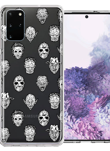 Samsung Galaxy S20 Plus Halloween Horror Villans Design Double Layer Phone Case Cover