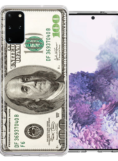 Samsung Galaxy S20 Plus Benjamin $100 Bill Design Double Layer Phone Case Cover