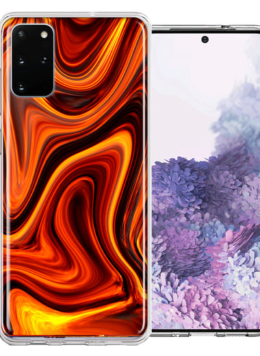 Samsung Galaxy S20 Plus Fire Abstract Design Double Layer Phone Case Cover