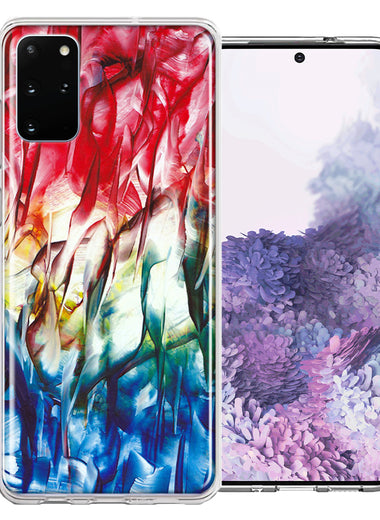 Samsung Galaxy S20 Plus Land Sea Abstract Design Double Layer Phone Case Cover