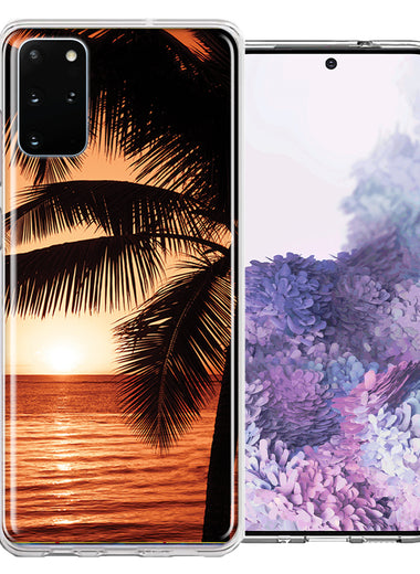 Samsung Galaxy S20 Plus Paradise Sunset Design Double Layer Phone Case Cover