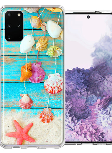 Samsung Galaxy S20 Plus Seashell Wind chimes Design Double Layer Phone Case Cover