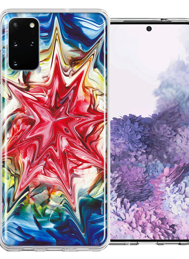 Samsung Galaxy S20 Plus Tie Dye Abstract Design Double Layer Phone Case Cover