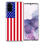 Samsung Galaxy S20 USA American Flag  Design Double Layer Phone Case Cover