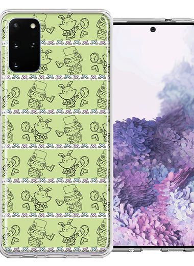Samsung Galaxy S20 Plus Wonderland Hatter Rabbit Design Double Layer Phone Case Cover