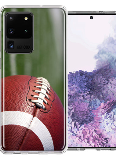 Samsung Galaxy S20 Ultra Football Design Double Layer Phone Case Cover