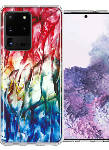 Samsung Galaxy S20 Ultra Land Sea Abstract Design Double Layer Phone Case Cover