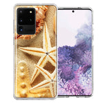Samsung Galaxy S20 Ultra Sand Shells Starfish Design Double Layer Phone Case Cover