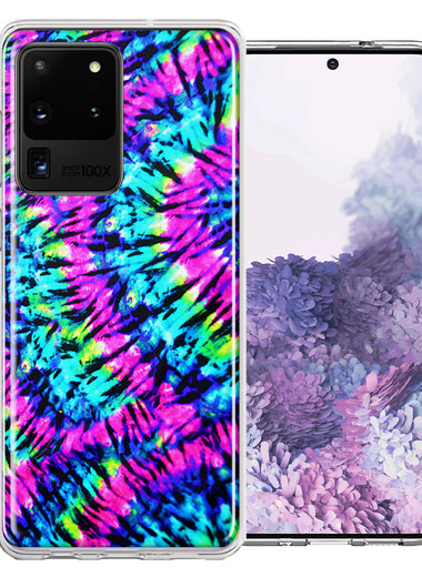 Samsung Galaxy S20 Ultra Hippie Tie Dye Design Double Layer Phone Case Cover