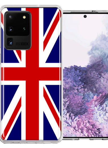 Samsung Galaxy S20 Ultra UK England British Flag Design Double Layer Phone Case Cover