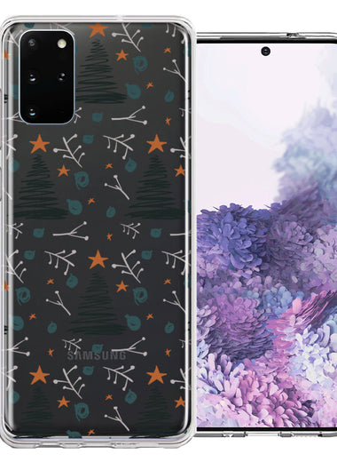 Samsung Galaxy S20 Plus Holiday Christmas Trees Design Double Layer Phone Case Cover