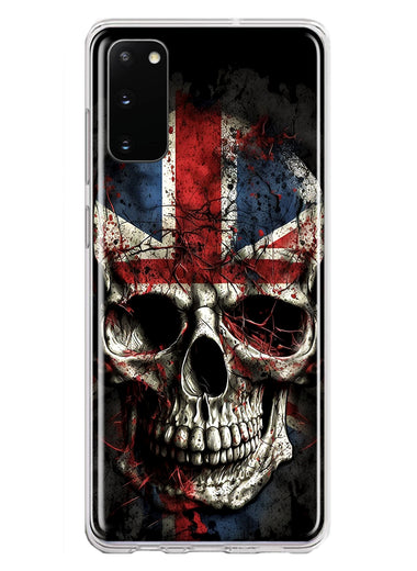 Samsung Galaxy S20 British UK Flag Skull Hybrid Protective Phone Case Cover