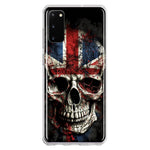 Samsung Galaxy S20 British UK Flag Skull Hybrid Protective Phone Case Cover