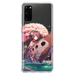 Samsung Galaxy S20 Kawaii Manga Pink Cherry Blossom Japanese Girl Boat Hybrid Protective Phone Case Cover