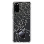 Samsung Galaxy S20 Creepy Black Spider Web Halloween Horror Spooky Hybrid Protective Phone Case Cover