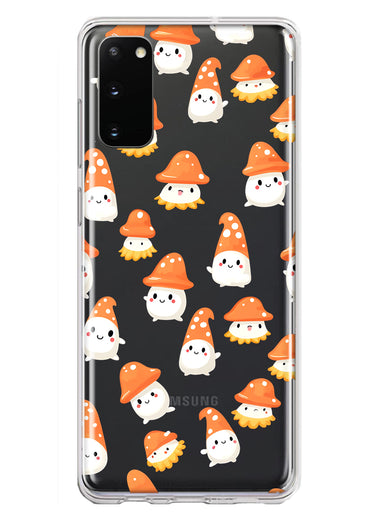 Samsung Galaxy S20 Cute Cartoon Mushroom Ghost Characters Hybrid Protective Phone Case Cover