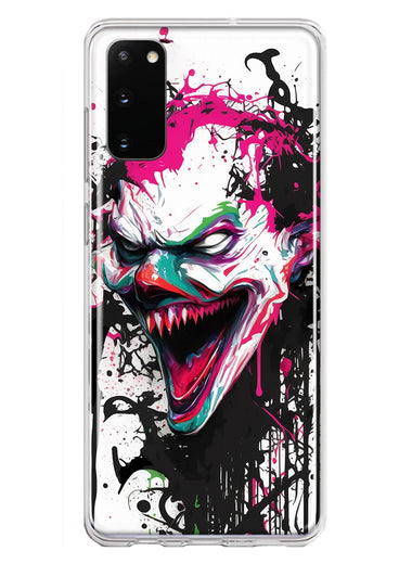 Samsung Galaxy S20 Evil Joker Face Painting Graffiti Hybrid Protective Phone Case Cover