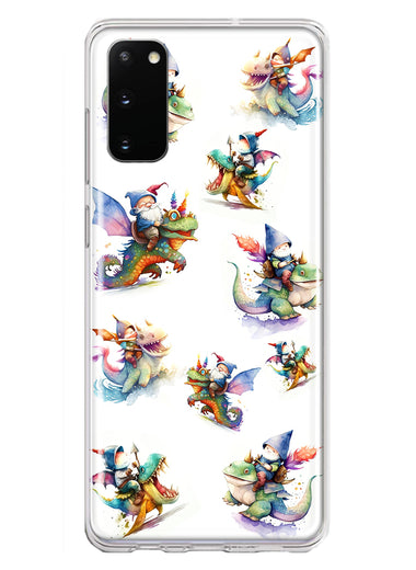 Samsung Galaxy S20 Cute Fairy Cartoon Gnomes Dragons Monsters Hybrid Protective Phone Case Cover