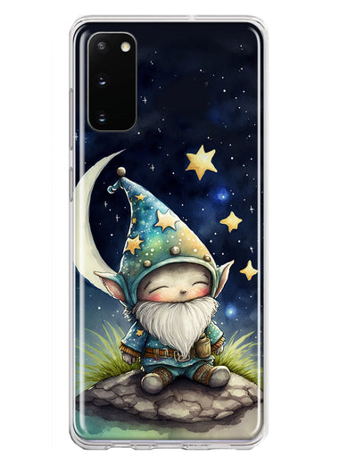 Samsung Galaxy S20 Stars Moon Starry Night Space Gnome Hybrid Protective Phone Case Cover