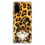 Samsung Galaxy S20 Gnome Sunflower Leopard Hybrid Protective Phone Case Cover