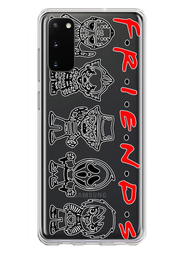 Samsung Galaxy S20 Cute Halloween Spooky Horror Scary Characters Friends Hybrid Protective Phone Case Cover