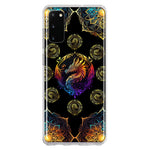 Samsung Galaxy S20 Mandala Geometry Abstract Dragon Pattern Hybrid Protective Phone Case Cover