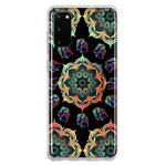 Samsung Galaxy S20 Mandala Geometry Abstract Elephant Pattern Hybrid Protective Phone Case Cover
