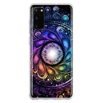 Samsung Galaxy S20 Mandala Geometry Abstract Galaxy Pattern Hybrid Protective Phone Case Cover