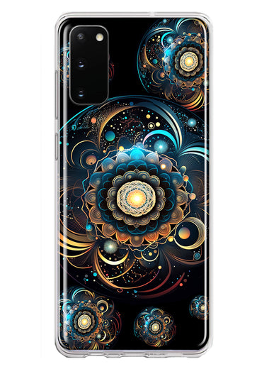 Samsung Galaxy S20 Mandala Geometry Abstract Multiverse Pattern Hybrid Protective Phone Case Cover