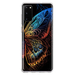 Samsung Galaxy S20 Mandala Geometry Abstract Butterfly Pattern Hybrid Protective Phone Case Cover