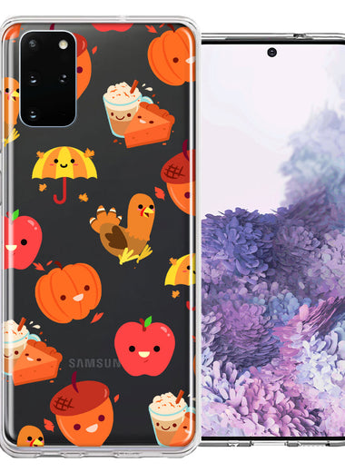 Samsung Galaxy S20 Plus Thanksgiving Autumn Fall Design Double Layer Phone Case Cover