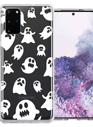 Samsung Galaxy S20 Plus Halloween Spooky Ghost Design Double Layer Phone Case Cover