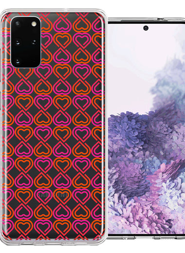 Samsung Galaxy S20 Plus Infinity Hearts Design Double Layer Phone Case Cover