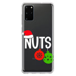 Samsung Galaxy S20 Plus Christmas Funny Couples Chest Nuts Ornaments Hybrid Protective Phone Case Cover