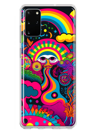 Samsung Galaxy S20 Plus Psychedelic Trippy Hippie Night Walk Hybrid Protective Phone Case Cover