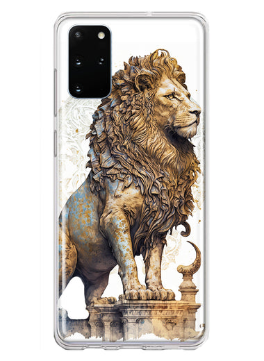 Samsung Galaxy S20 Plus Ancient Lion Sculpture Hybrid Protective Phone Case Cover