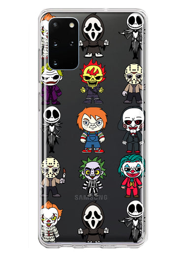 Samsung Galaxy S20 Plus Cute Classic Halloween Spooky Cartoon Characters Hybrid Protective Phone Case Cover