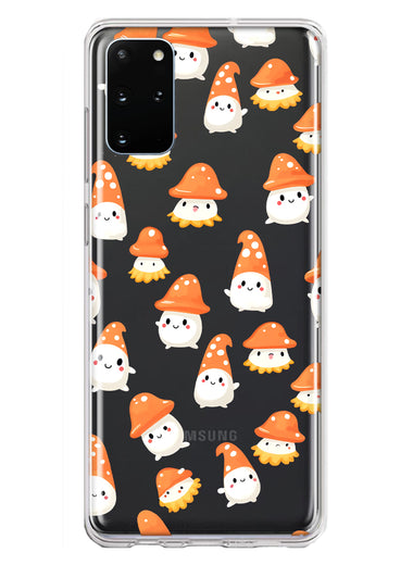 Samsung Galaxy S20 Plus Cute Cartoon Mushroom Ghost Characters Hybrid Protective Phone Case Cover
