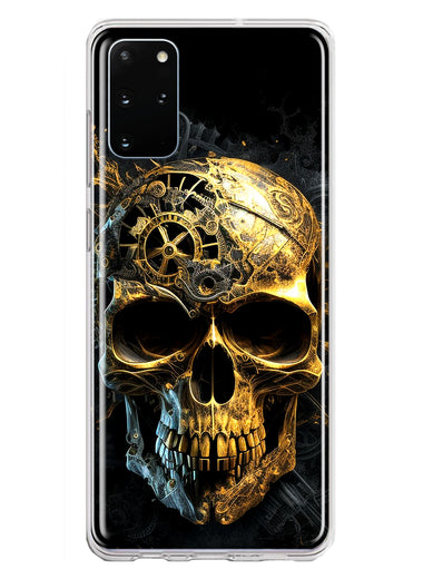 Samsung Galaxy S20 Plus Steampunk Skull Science Fiction Machinery Double Layer Phone Case Cover