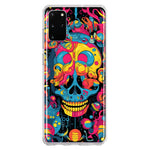Samsung Galaxy S20 Plus Psychedelic Trippy Death Skull Pop Art Hybrid Protective Phone Case Cover