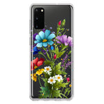 Samsung Galaxy S20 Purple Yellow Red Spring Flowers Floral Hybrid Protective Phone Case Cover
