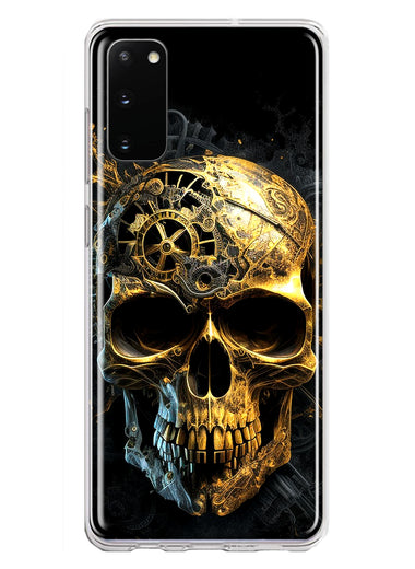 Samsung Galaxy S20 Steampunk Skull Science Fiction Machinery Double Layer Phone Case Cover