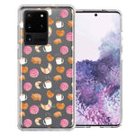 Samsung Galaxy S20 Ultra Mexican Pan Dulce Cafecito Coffee Concha Polka Dots Double Layer Phone Case Cover