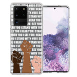 Samsung Galaxy S20 Ultra BLM Equality Stand With You Double Layer Phone Case Cover