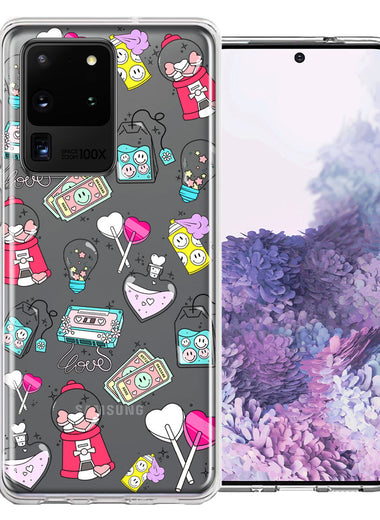 Samsung Galaxy S20 Ultra Valentine's Day Candy Feels like Love Hearts Double Layer Phone Case Cover