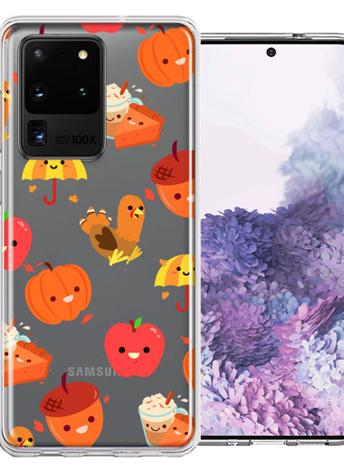 Samsung Galaxy S20 Ultra Thanksgiving Autumn Fall Design Double Layer Phone Case Cover