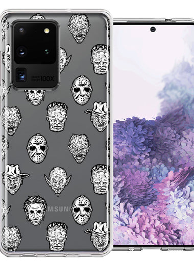 Samsung Galaxy S20 Ultra Halloween Horror Villans Design Double Layer Phone Case Cover